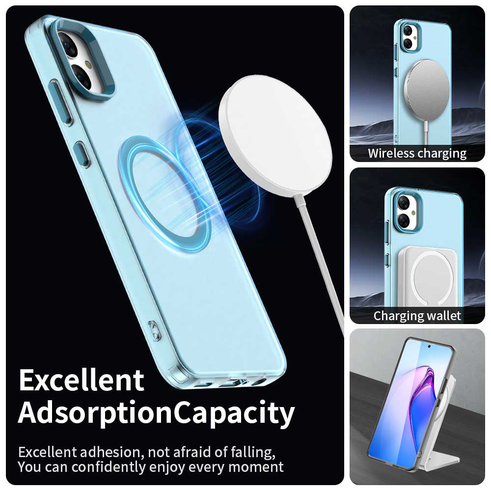 Funda MagSafe para Samsung Galaxy A05 A055, Techsuit, CandyCase, Azul