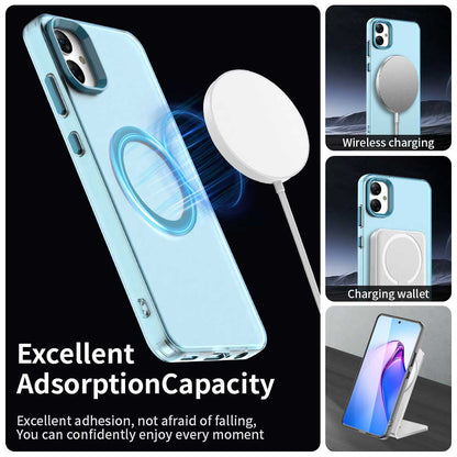 Funda MagSafe para Samsung Galaxy A05 A055, Techsuit, CandyCase, Azul