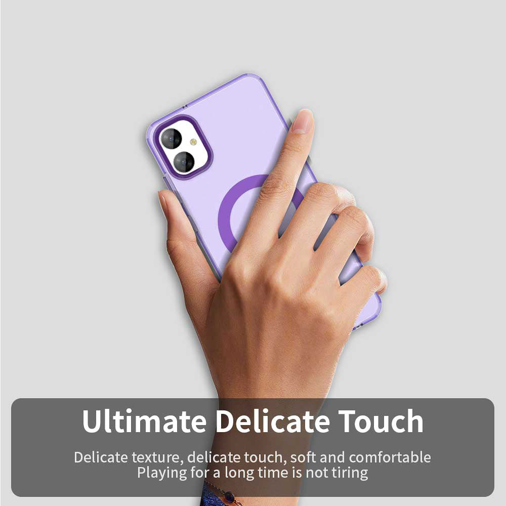 Funda MagSafe para Samsung Galaxy A05 A055, Techsuit, CandyCase, Morado