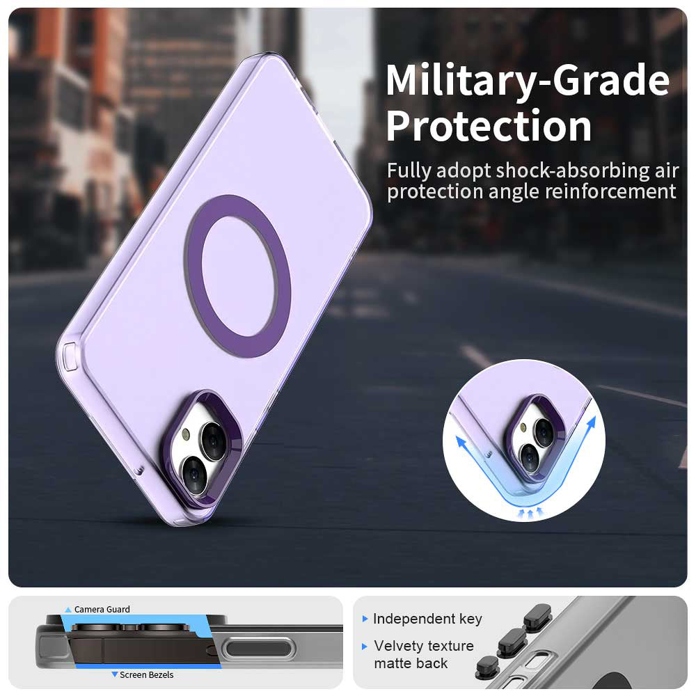 Funda MagSafe para Samsung Galaxy A05 A055, Techsuit, CandyCase, Morado