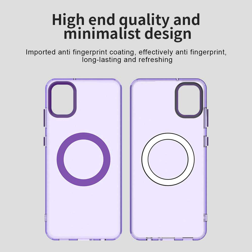 Funda MagSafe para Samsung Galaxy A05 A055, Techsuit, CandyCase, Morado