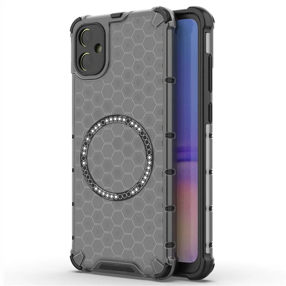 Funda MagSafe para Samsung Galaxy A05 A055, Techsuit, HoneyComb Shield, Negra