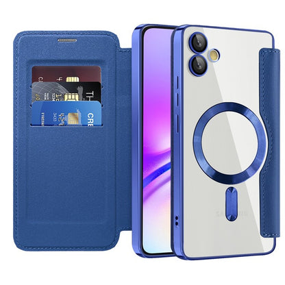 Funda MagSafe para Samsung Galaxy A05 A055, Techsuit, SmartMag Book, Azul