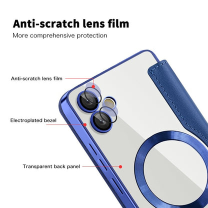 Funda MagSafe para Samsung Galaxy A05 A055, Techsuit, SmartMag Book, Azul