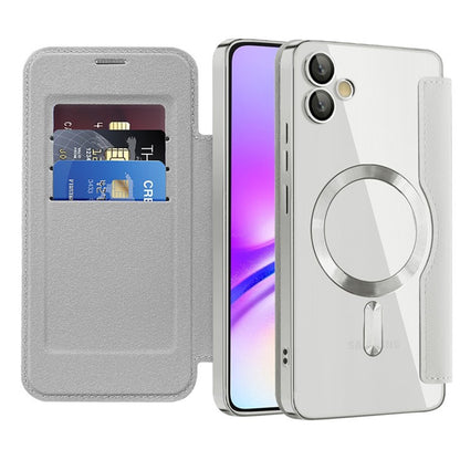 Funda MagSafe para Samsung Galaxy A05 A055, Techsuit, SmartMag Book, Gris