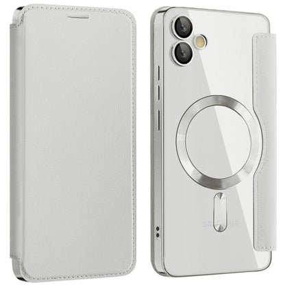 Funda MagSafe para Samsung Galaxy A05 A055, Techsuit, SmartMag Book, Gris