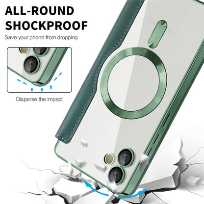 Funda MagSafe para Samsung Galaxy A05 A055, Techsuit, SmartMag Book, Verde