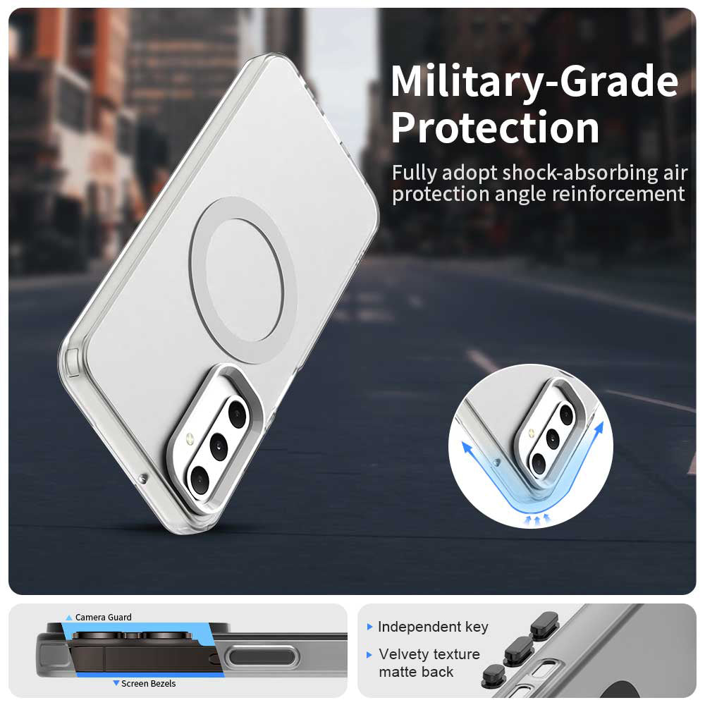 Funda MagSafe para Samsung Galaxy A05s A057, Techsuit, CandyCase, Blanca