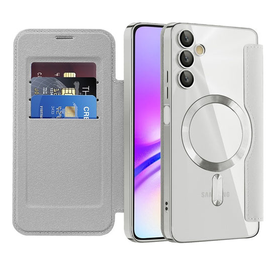 Funda MagSafe para Samsung Galaxy A05s A057, Techsuit, SmartMag Book, Gris