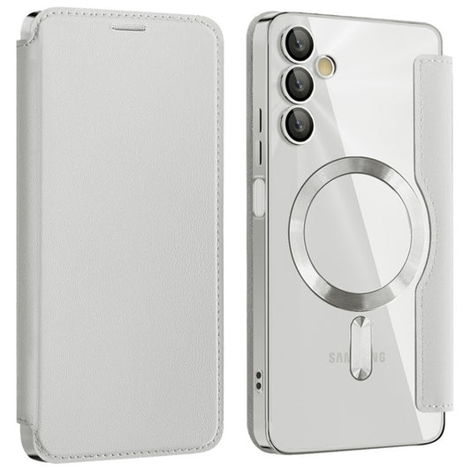 Funda MagSafe para Samsung Galaxy A05s A057, Techsuit, SmartMag Book, Gris