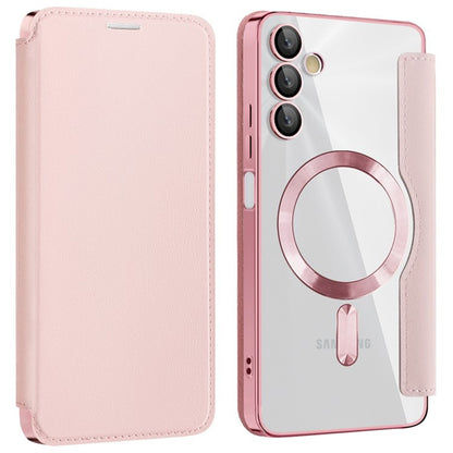 Funda MagSafe para Samsung Galaxy A05s A057, Techsuit, SmartMag Book, Rosa