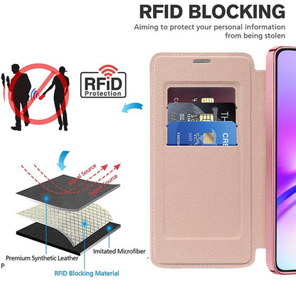 Funda MagSafe para Samsung Galaxy A05s A057, Techsuit, SmartMag Book, Rosa