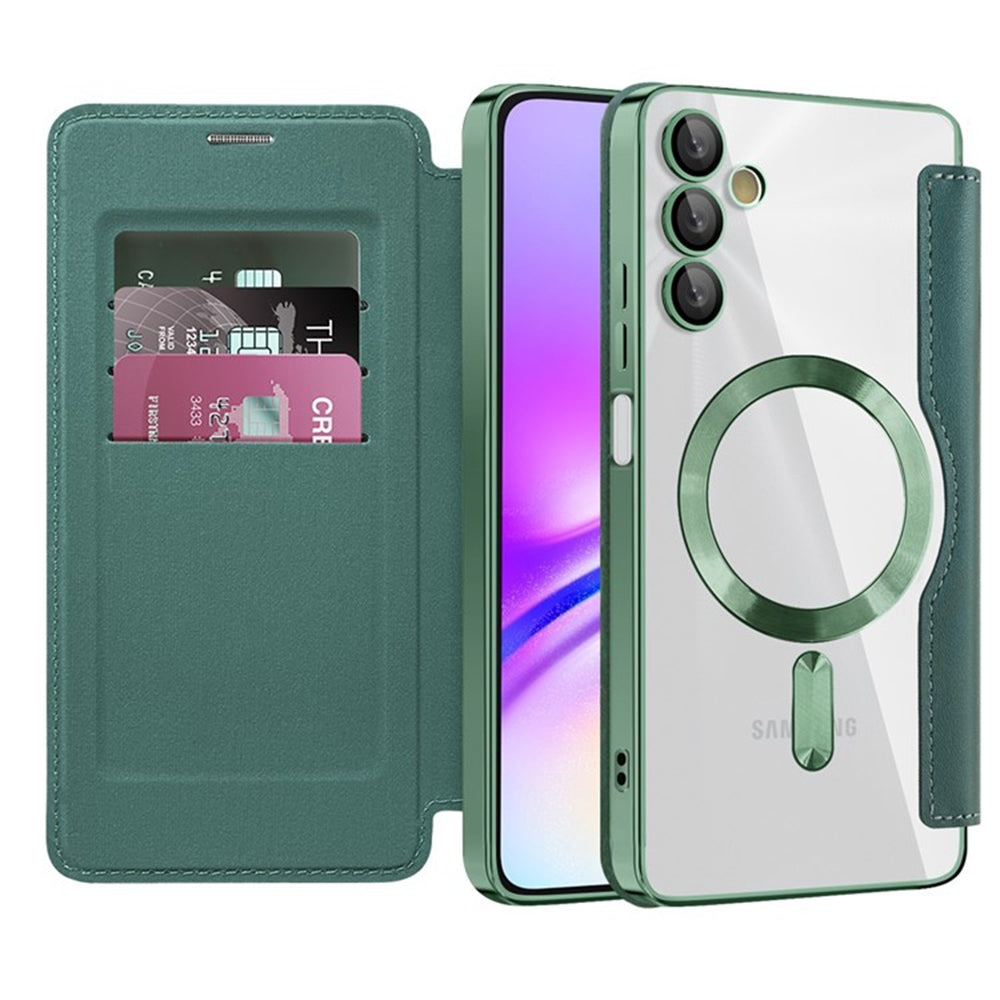 Funda MagSafe para Samsung Galaxy A05s A057, Techsuit, SmartMag Book, Verde