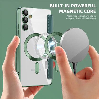 Funda MagSafe para Samsung Galaxy A05s A057, Techsuit, SmartMag Book, Verde