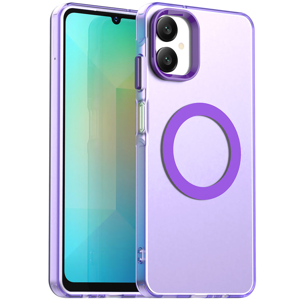 Funda MagSafe para Samsung Galaxy A06 A065, Techsuit, CandyCase, Morado