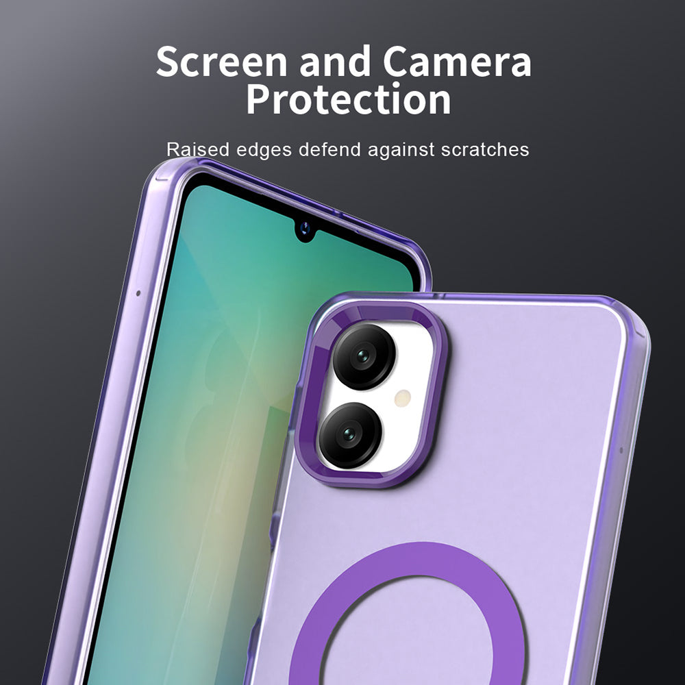 Funda MagSafe para Samsung Galaxy A06 A065, Techsuit, CandyCase, Morado
