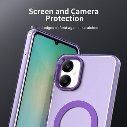 Funda MagSafe para Samsung Galaxy A06 A065, Techsuit, CandyCase, Morado