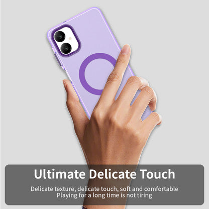Funda MagSafe para Samsung Galaxy A06 A065, Techsuit, CandyCase, Morado