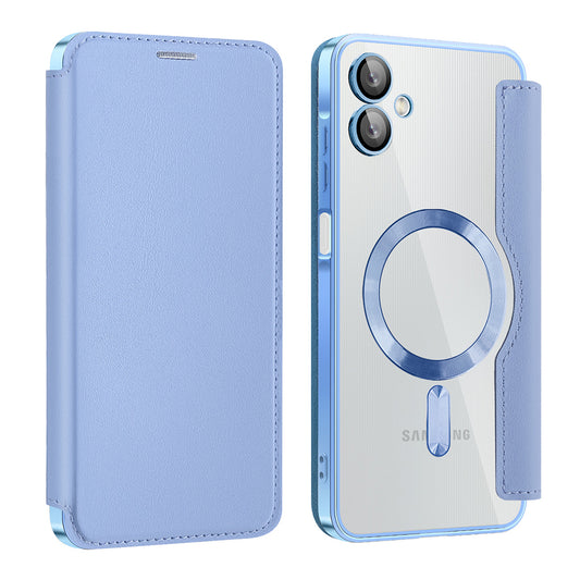 Funda MagSafe para Samsung Galaxy A06 A065, Techsuit, SmartMag Book, Azul