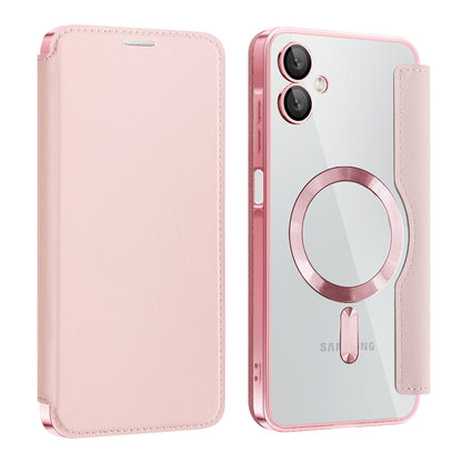Funda MagSafe para Samsung Galaxy A06 A065, Techsuit, SmartMag Book, Rosa