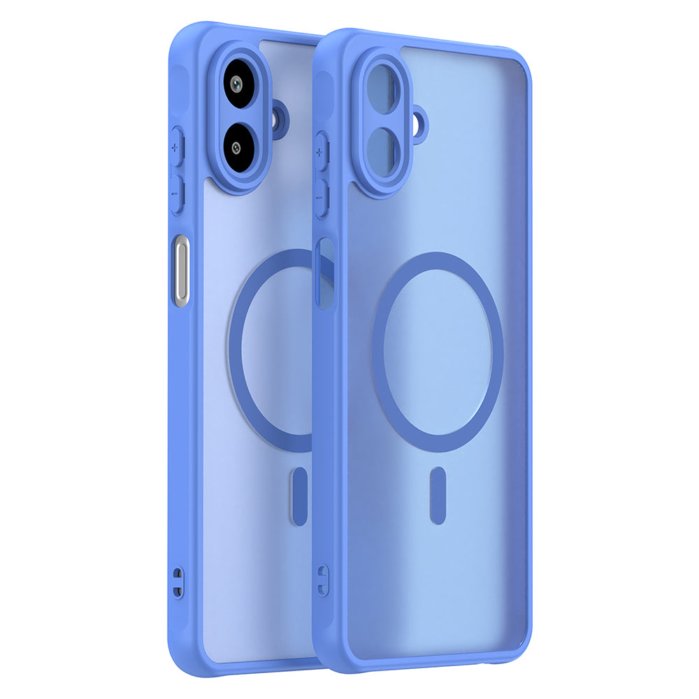 Funda MagSafe para Samsung Galaxy A07 4G A075, Techsuit, HaloFrost II, Azul