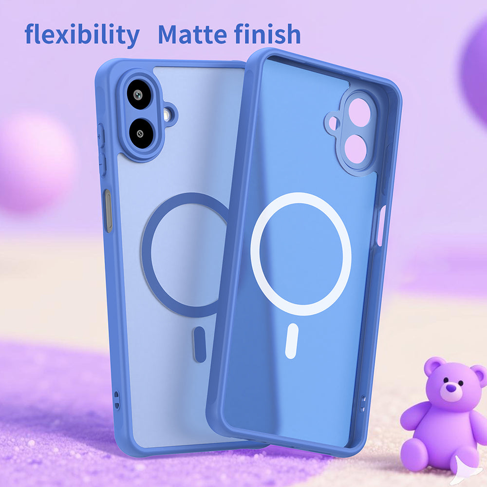 Funda MagSafe para Samsung Galaxy A07 4G A075, Techsuit, HaloFrost II, Azul