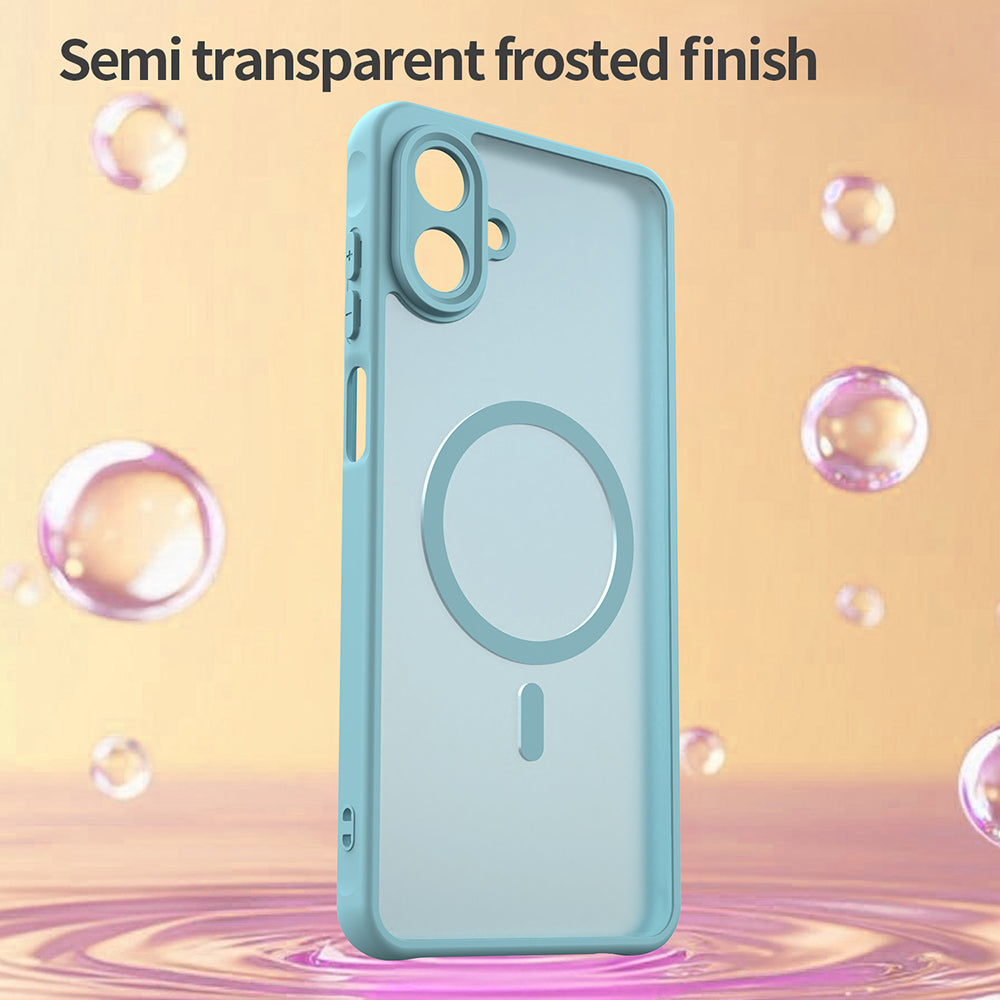 Funda MagSafe para Samsung Galaxy A07 4G A075, Techsuit, HaloFrost II, Verde Claro