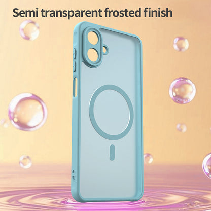 Funda MagSafe para Samsung Galaxy A07 4G A075, Techsuit, HaloFrost II, Verde Claro