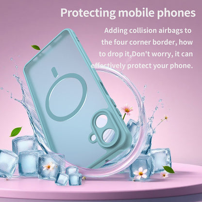 Funda MagSafe para Samsung Galaxy A07 4G A075, Techsuit, HaloFrost II, Verde Claro