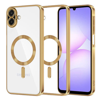 Funda MagSafe para Samsung Galaxy A07 4G A075, Techsuit, Luxury Crystal, Dorada
