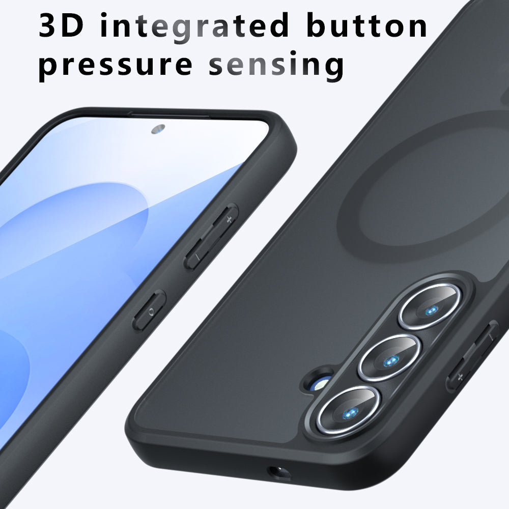 Funda MagSafe para Samsung Galaxy A07 4G A075, Techsuit, PureFrost, Negra Satinada