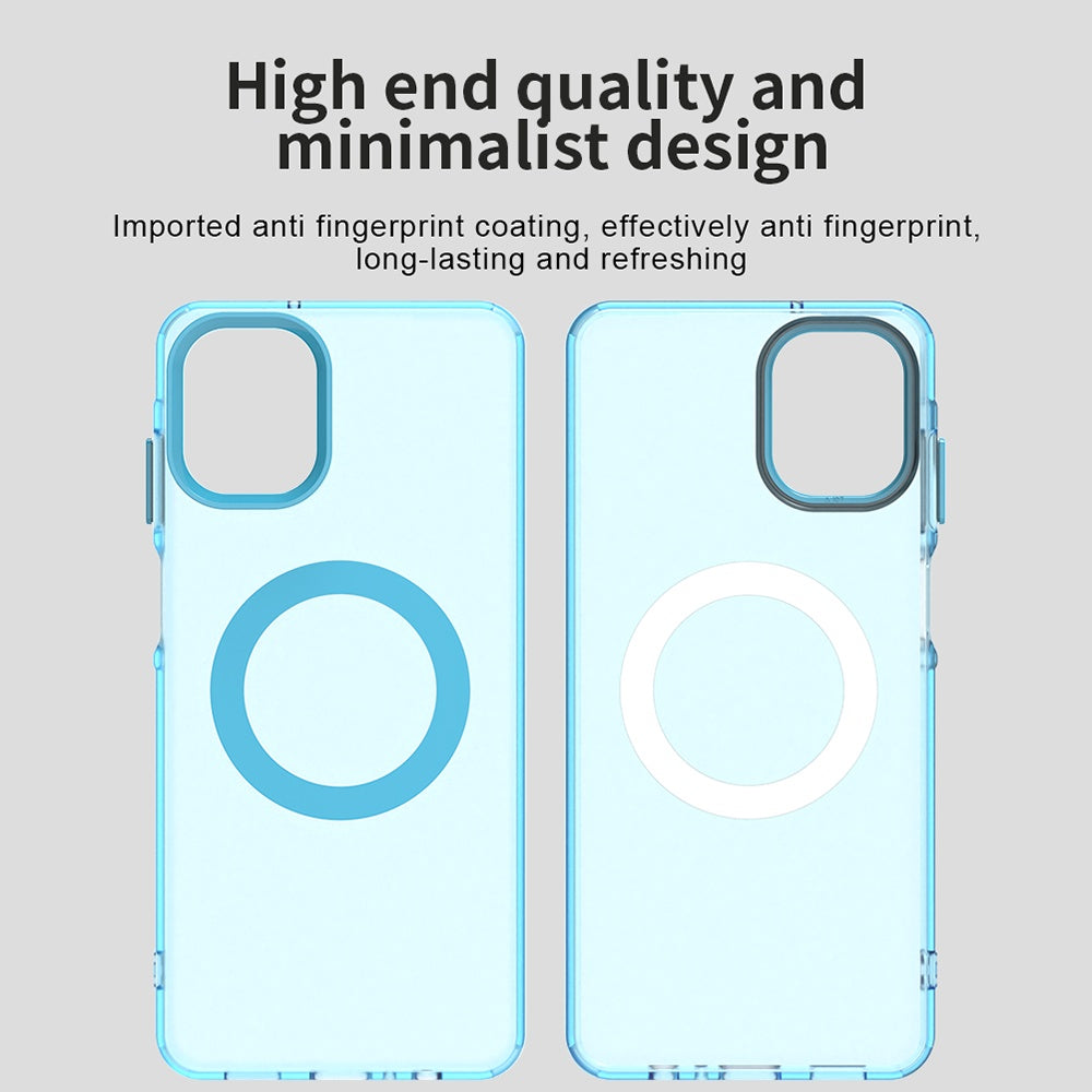 Funda MagSafe para Samsung Galaxy A07 4G A075, Techsuit, CandyCase, Azul