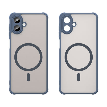 Funda MagSafe para Samsung Galaxy A07 4G A075, Techsuit, HaloFrost II, Azul Marino