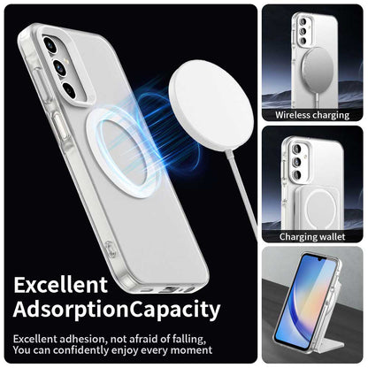 Funda MagSafe para Samsung Galaxy A15 5G A156 / A15 A155, Techsuit, CandyCase, Blanca
