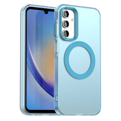 MagSafe Case for Samsung Galaxy A15 5G A156 / A15 A155, Techsuit, CandyCase, Blue