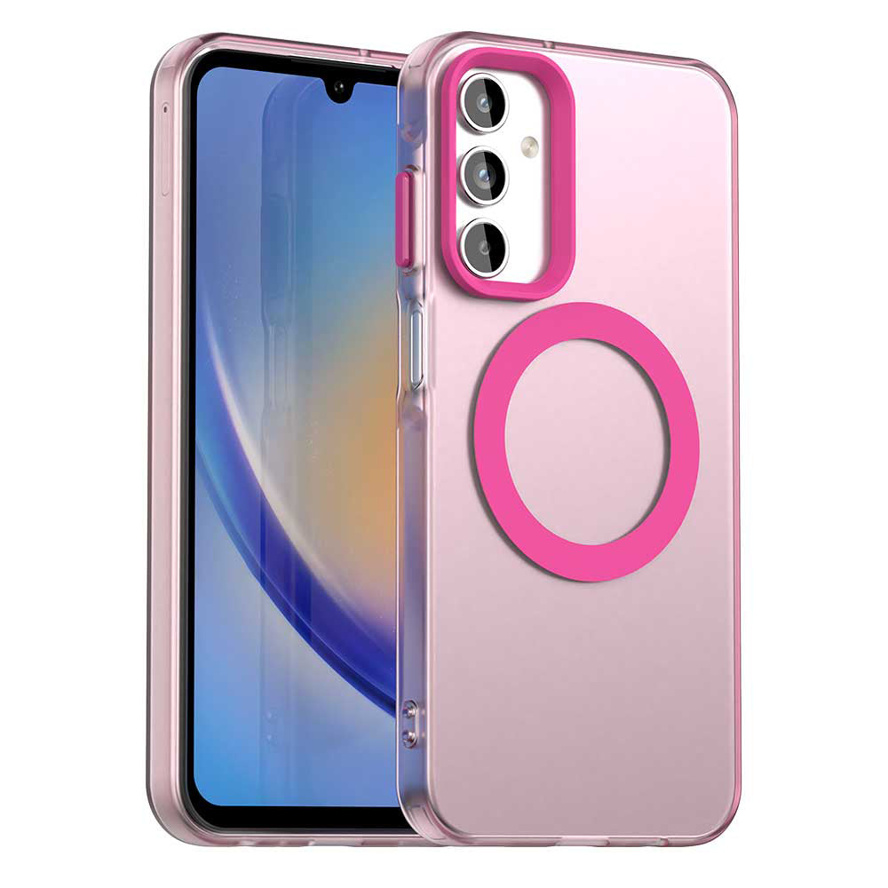 Funda MagSafe para Samsung Galaxy A15 5G A156 / A15 A155, Techsuit, CandyCase, Rosa