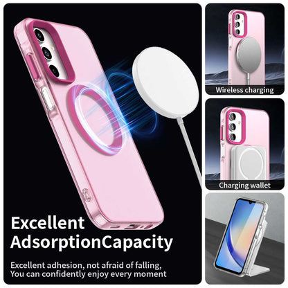 Funda MagSafe para Samsung Galaxy A15 5G A156 / A15 A155, Techsuit, CandyCase, Rosa