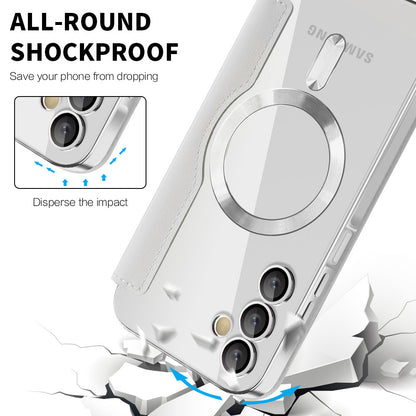 Funda MagSafe para Samsung Galaxy A15 5G A156 / A15 A155, Techsuit, SmartMag Book, Gris