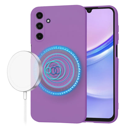 Funda MagSafe para Samsung Galaxy A15 A155, Techsuit, SoftFlex, Morado