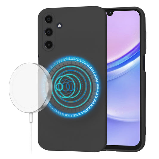 Funda MagSafe para Samsung Galaxy A15 A155, Techsuit, SoftFlex, Negra