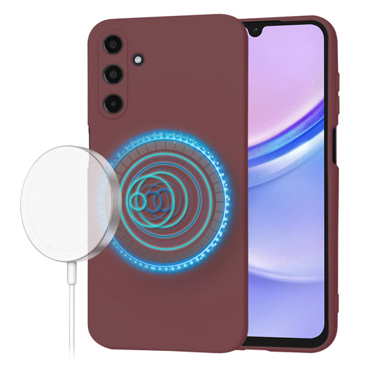 Funda MagSafe para Samsung Galaxy A15 A155, Techsuit, SoftFlex, Vino