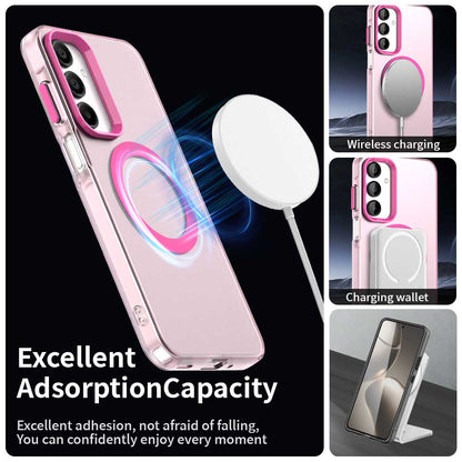Funda MagSafe para Samsung Galaxy A16 5G A166 / A16 4G A165, Techsuit, CandyCase, Rosa
