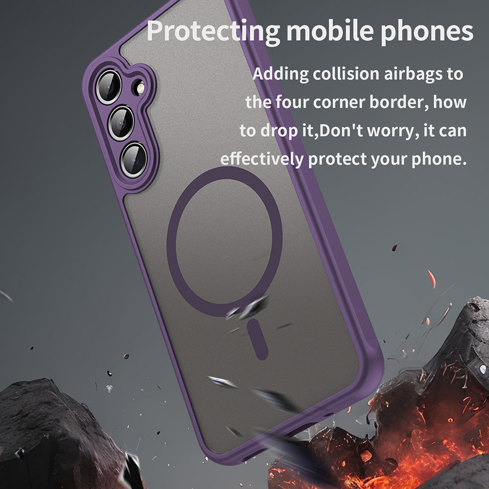 Funda MagSafe para Samsung Galaxy A16 5G A166 / A16 4G A165, Techsuit, HaloFrost II, Morado