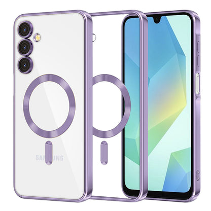 Funda MagSafe para Samsung Galaxy A16 5G A166 / A16 4G A165, Techsuit, Luxury Crystal, Morado Claro