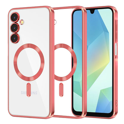 Funda MagSafe para Samsung Galaxy A16 5G A166 / A16 4G A165, Techsuit, Luxury Crystal, Roja