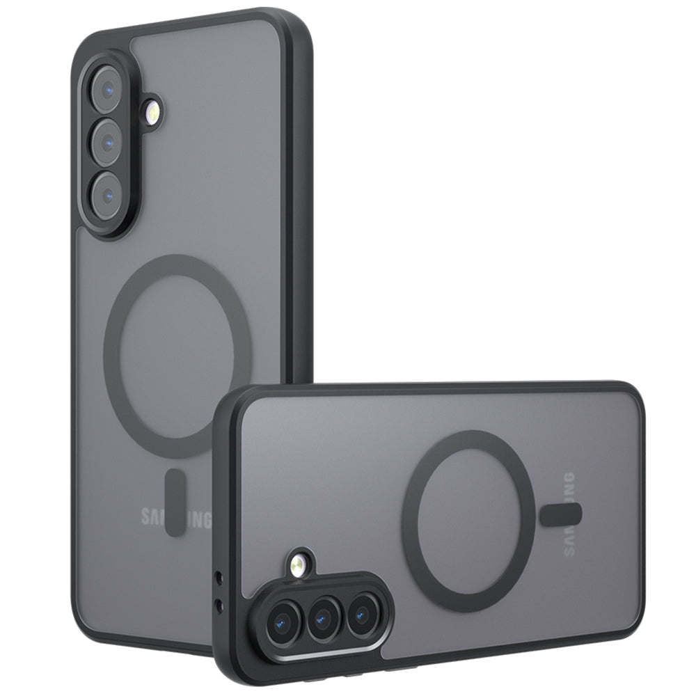Funda MagSafe para Samsung Galaxy A16 5G A166 / A16 4G A165, Techsuit, PureFrost, Negra Satinada
