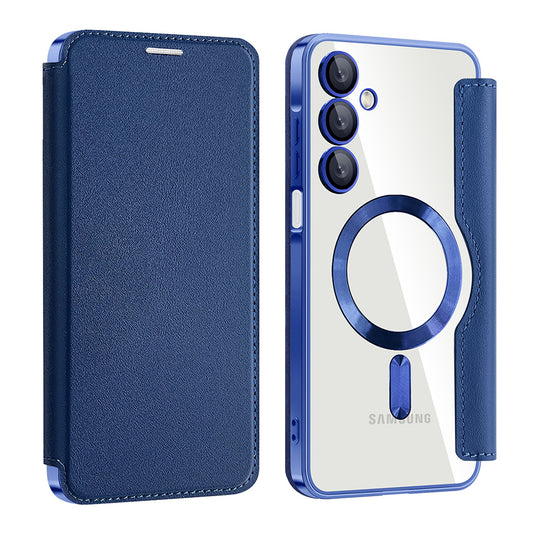 Funda MagSafe para Samsung Galaxy A16 5G A166 / A16 4G A165, Techsuit, SmartMag Book, Azul