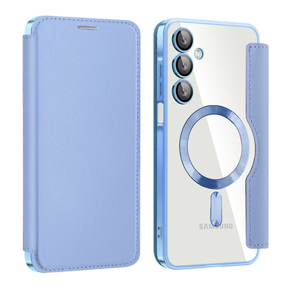 Funda MagSafe para Samsung Galaxy A16 5G A166 / A16 4G A165, Techsuit, SmartMag Book, Azul