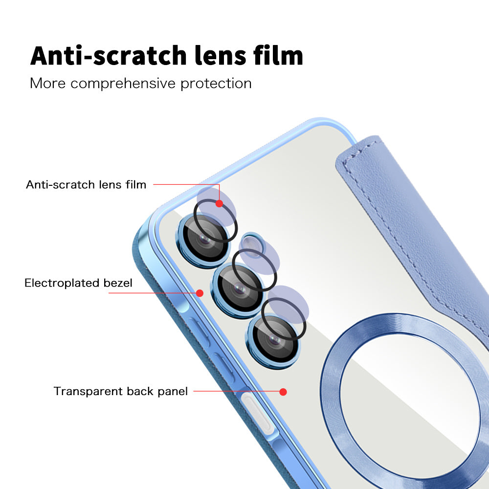 Funda MagSafe para Samsung Galaxy A16 5G A166 / A16 4G A165, Techsuit, SmartMag Book, Azul