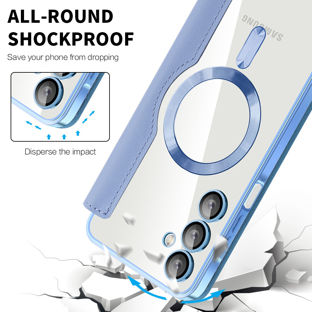 Funda MagSafe para Samsung Galaxy A16 5G A166 / A16 4G A165, Techsuit, SmartMag Book, Azul